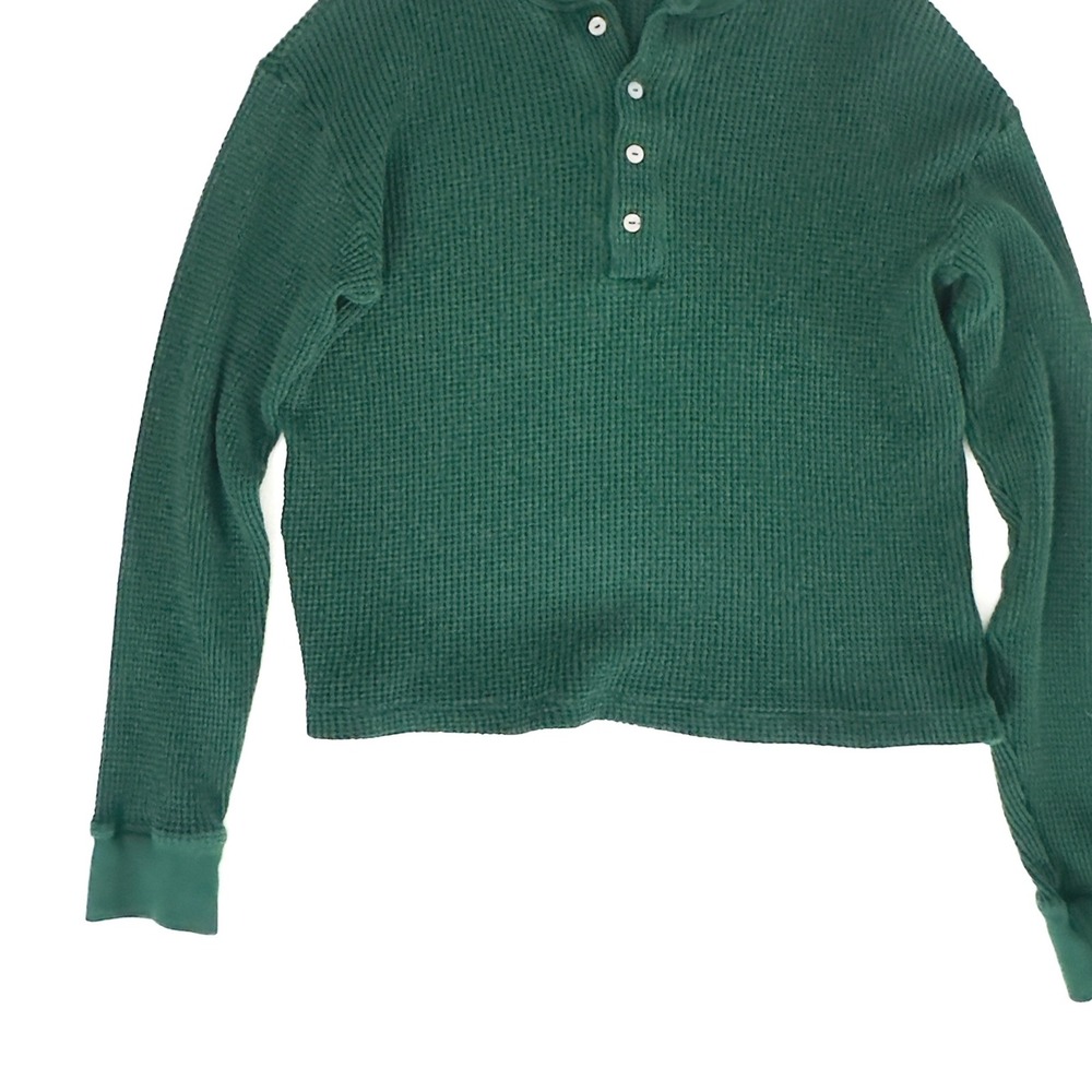 DONNI Henley Forest Green 100% Cotton S - Picture 1 of 5